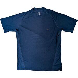 Patagonia Capilene T Shirt Mens Size XL Navy Blue Performance Base Layer